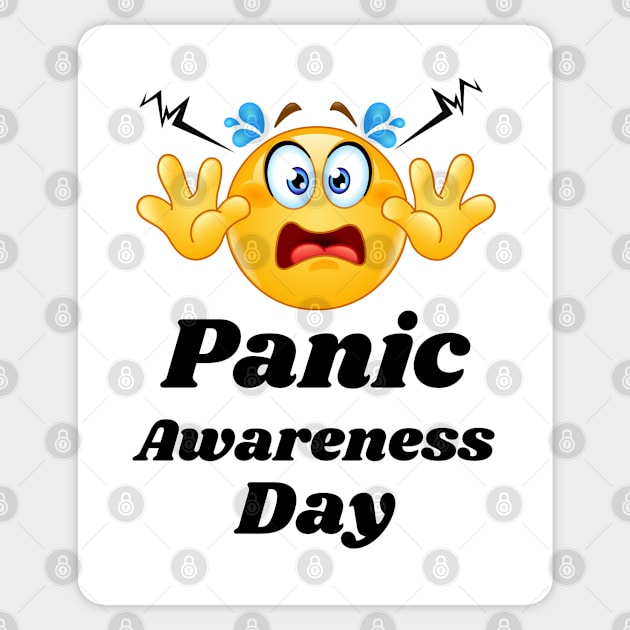 Panic awareness day with white text Sticker by Blue Butterfly Designs 